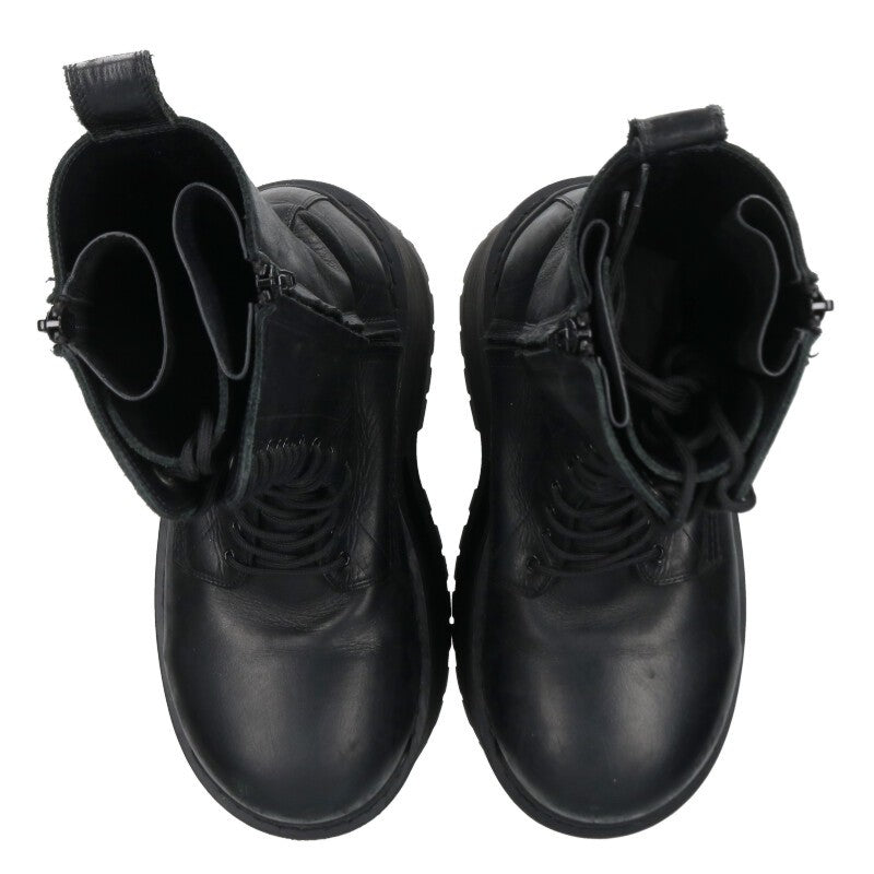 BALENCIAGA Giant High Leather Boots Black Size 8.5