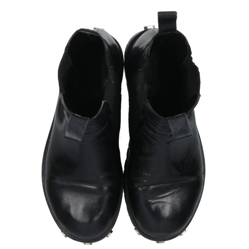 OUAT Bolt Studs Side Gore Leather Space Boots Black Size 6.5