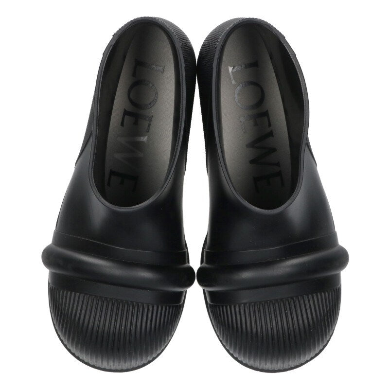 LOEWE Rubber Ankle Boots Black Size 7.5
