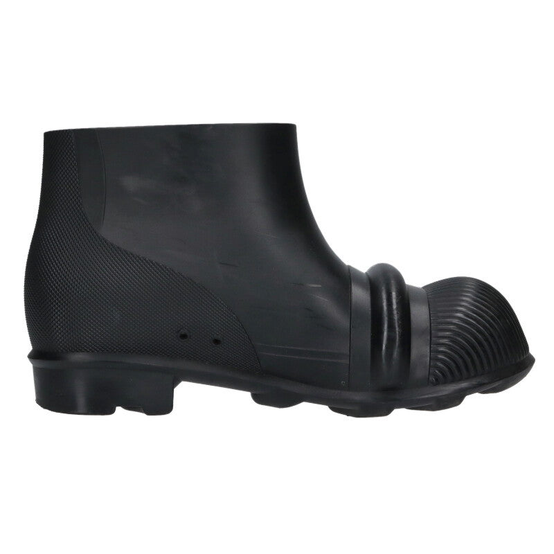 LOEWE Rubber Ankle Boots Black Size 7.5