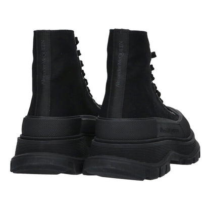 Alexander McQUEEN Tread Slick Lace Up Boots Black Size 6