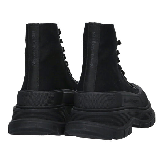 Alexander McQUEEN Tread Slick Lace Up Boots Black Size 6