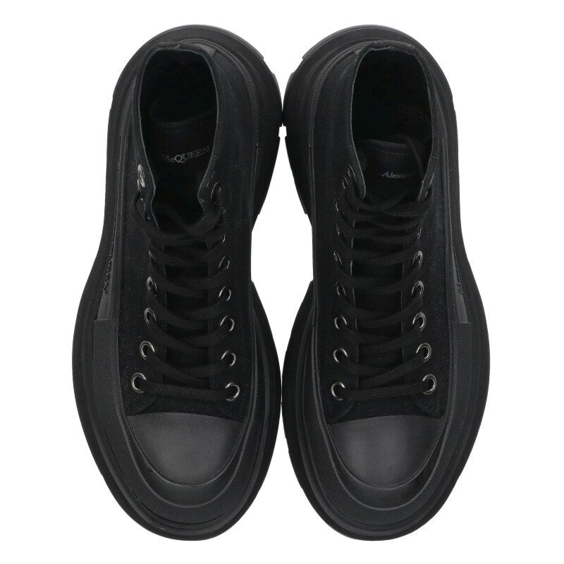 Alexander McQUEEN Tread Slick Lace Up Boots Black Size 6
