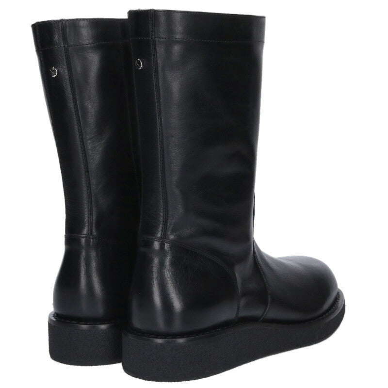 ANN DEMEULEMEESTER Black Round Toe Zip Boots Size 10.5
