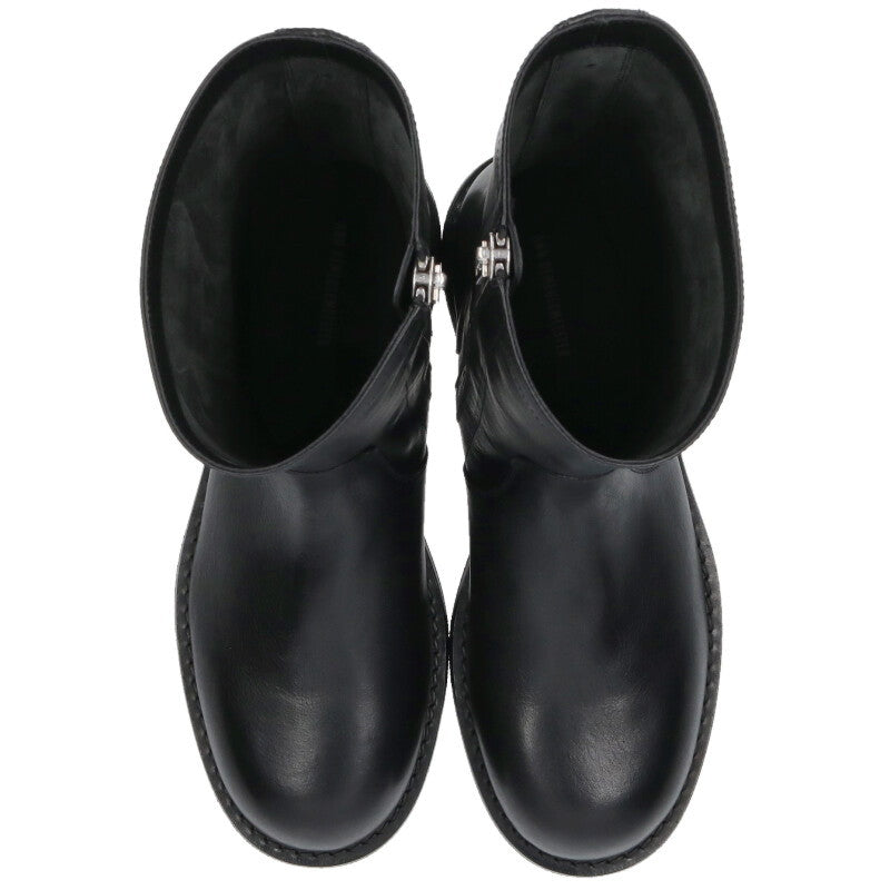 ANN DEMEULEMEESTER Black Round Toe Zip Boots Size 10.5