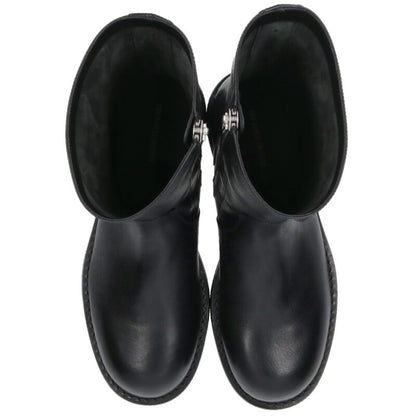 ANN DEMEULEMEESTER Black Round Toe Zip Boots Size 10.5