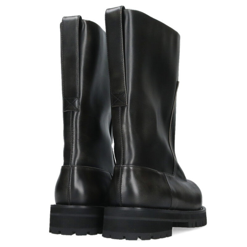 Protocol Index DISTRESSED SHAFT BOOTS Black Size 9.5