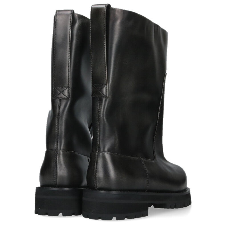 Protocol Index DISTRESSED SHAFT BOOTS Black Size 8.5