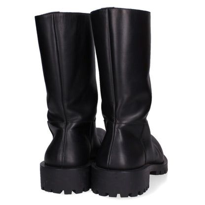 BALENCIAGA Hummer Leather Boots Black Size 8.5