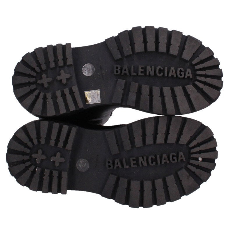 BALENCIAGA Hummer Leather Boots Black Size 8.5