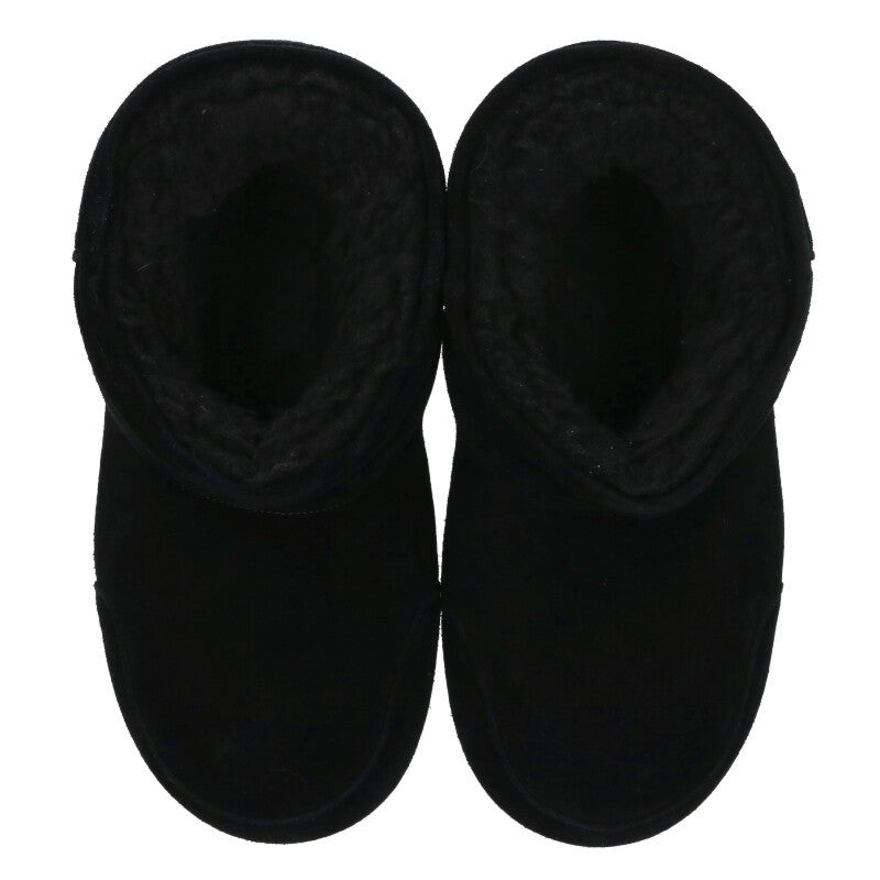 BALENCIAGA Alaska Fur Suede Short Boots Black Size 9.5