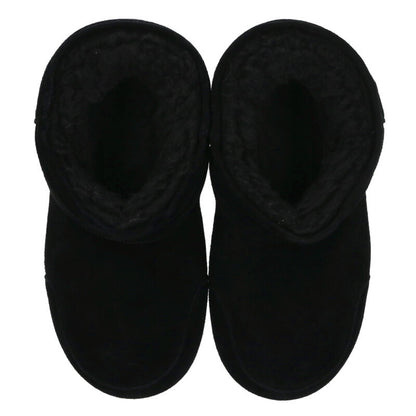 BALENCIAGA Alaska Fur Suede Short Boots Black Size 9.5