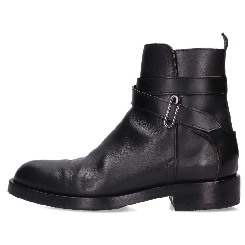 OFF-WHITE Black Leather Boots Size 8.5