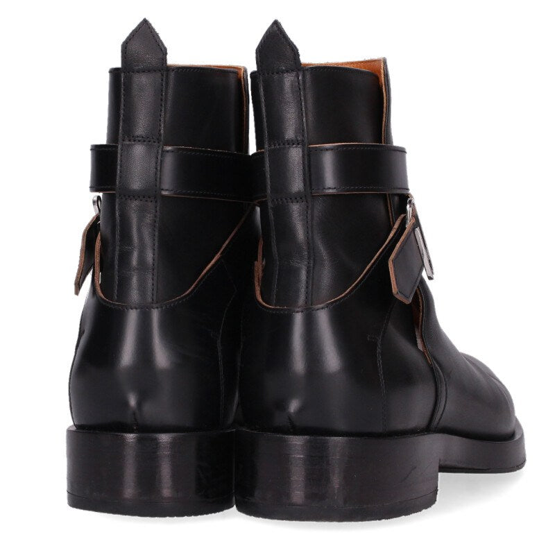 OFF-WHITE Black Leather Boots Size 8.5