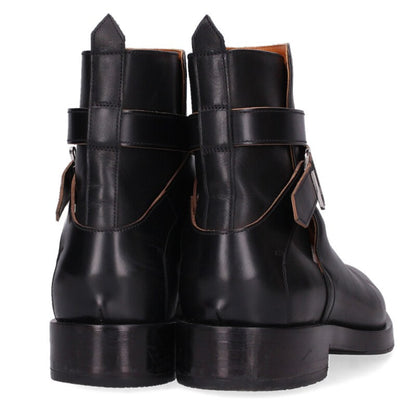 OFF-WHITE Black Leather Boots Size 8.5