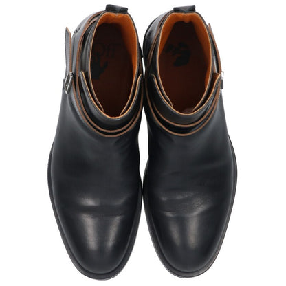 OFF-WHITE Black Leather Boots Size 8.5