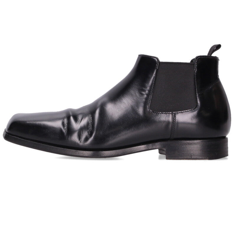 PRADA 2TA077 Black Square Toe Chelsea Boots Size 5