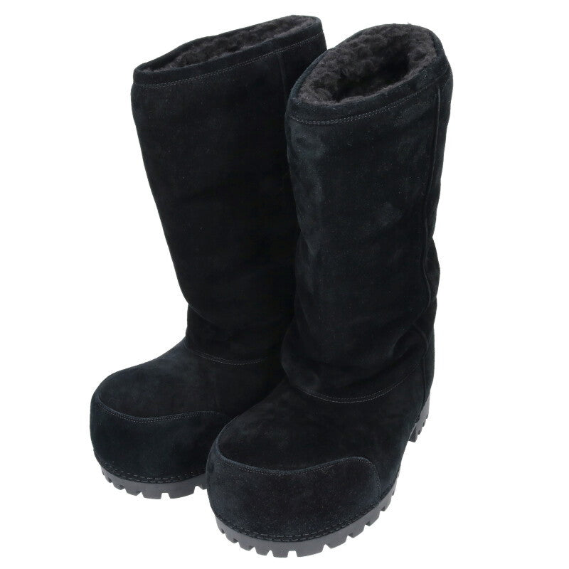 BALENCIAGA ALASKA Shearling Mouton Big Boots Size 8.5
