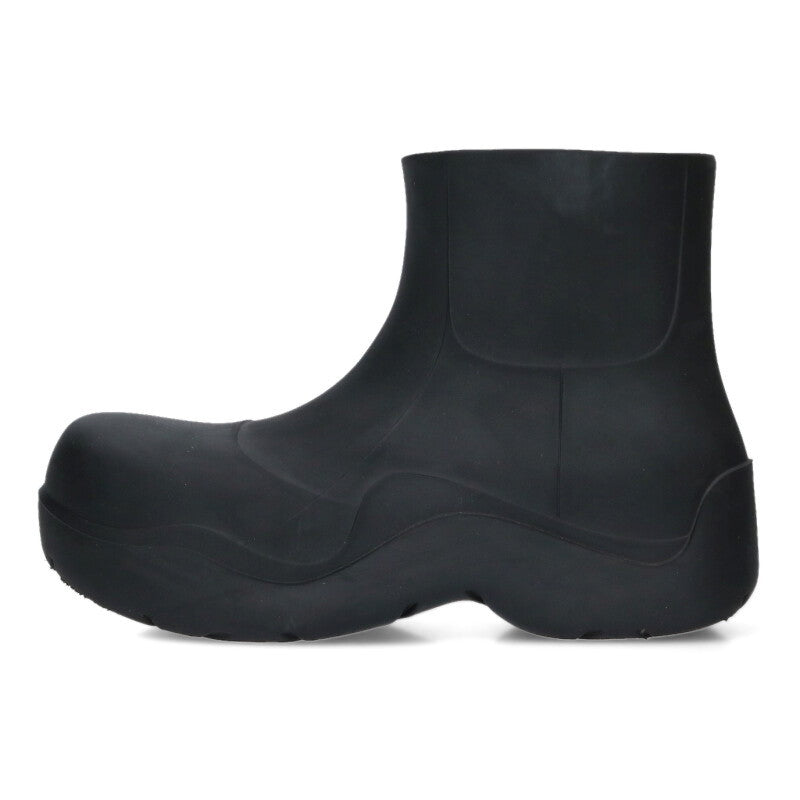 Bottega Veneta Paddle Rubber Rain Boots Black Size 7.5