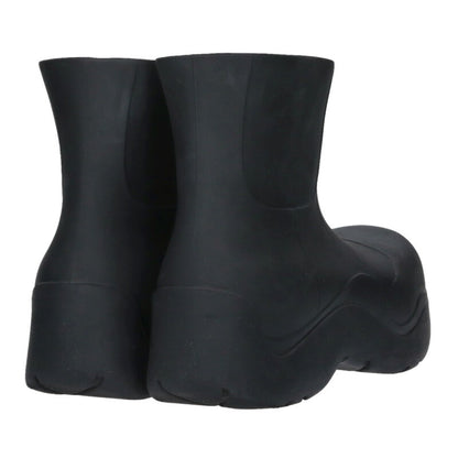 Bottega Veneta Paddle Rubber Rain Boots Black Size 7.5