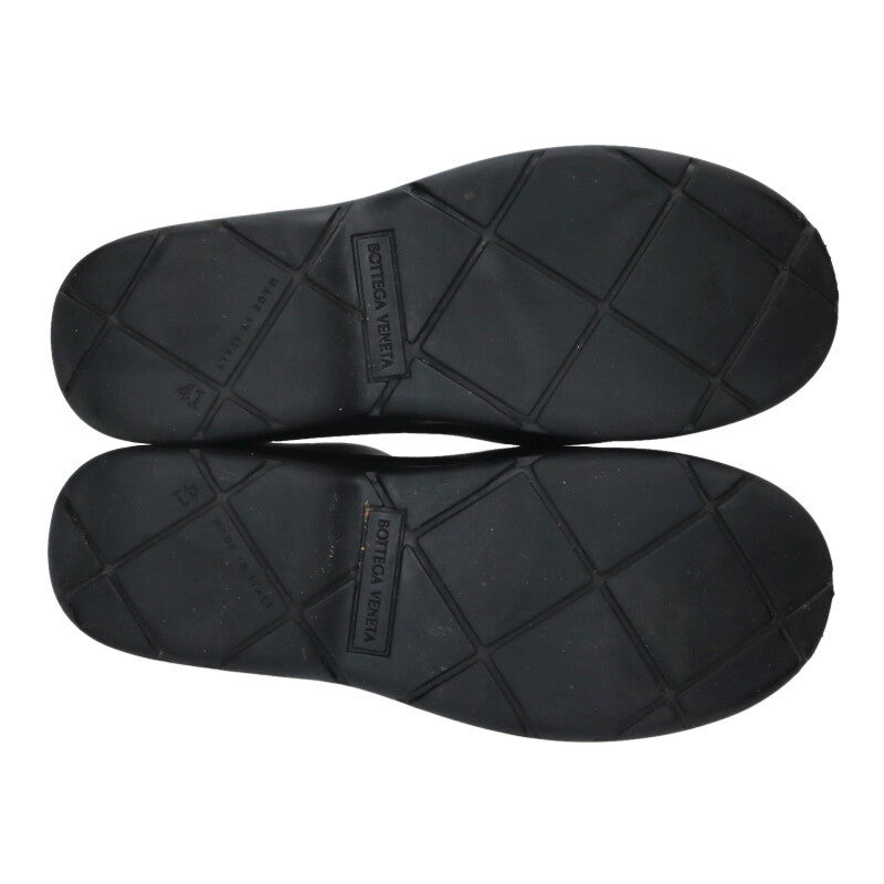 Bottega Veneta Paddle Rubber Rain Boots Black Size 7.5