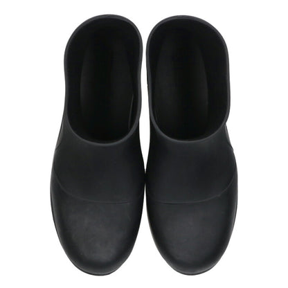 Bottega Veneta Paddle Rubber Rain Boots Black Size 7.5