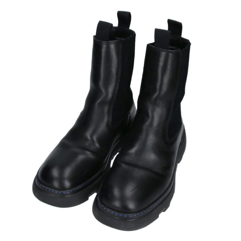 Burberry Side Gore Chelsea Boots Black Size 7.5