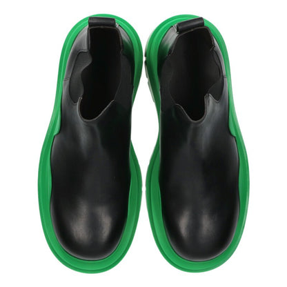 Bottega Veneta Tire Ankle Chelsea Boots Blk/Green Size 11.5