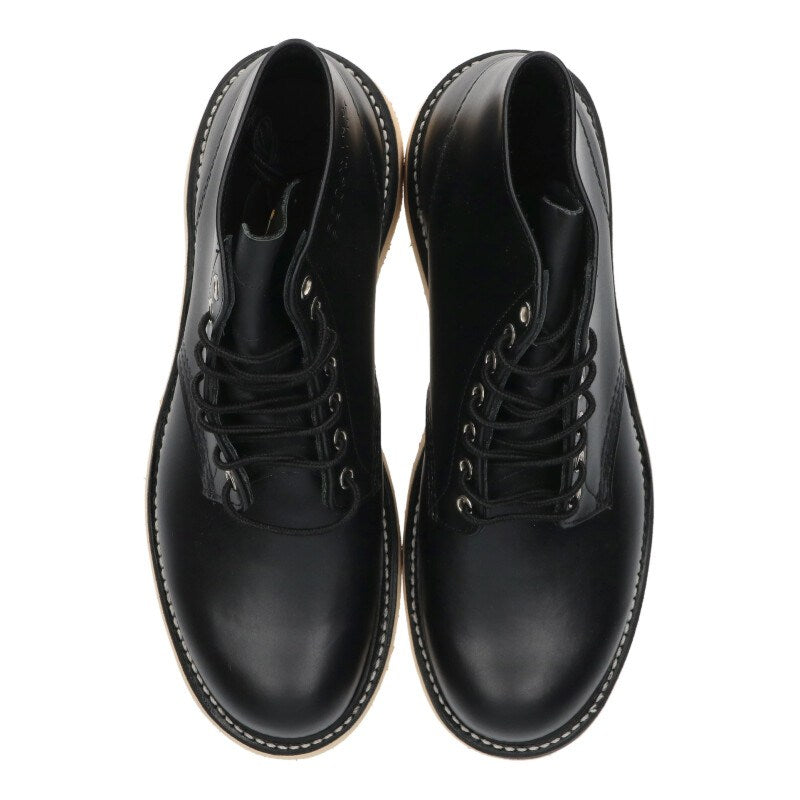 RED WING Black Round Toe 7-Hole Boots Size 8D