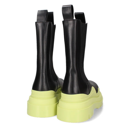 BOTTEGA VENETA Black Yellow Tire Chelsea Boots Size 11