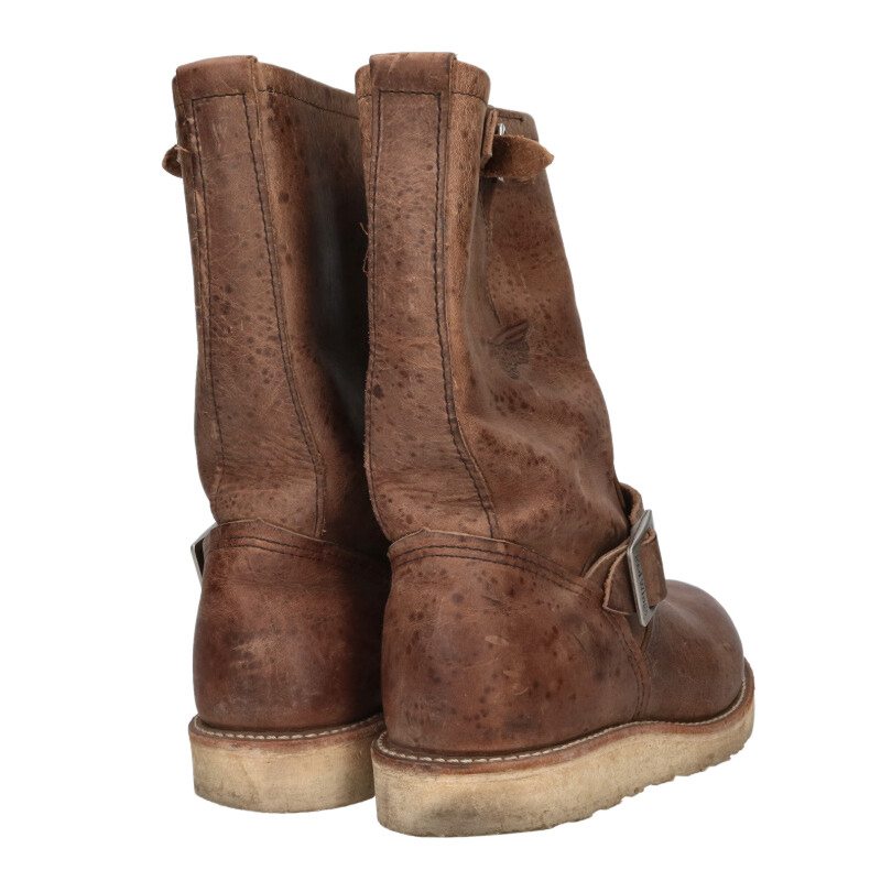 RED WING 2975 Brown Engineer Leather Boots Size 8D
