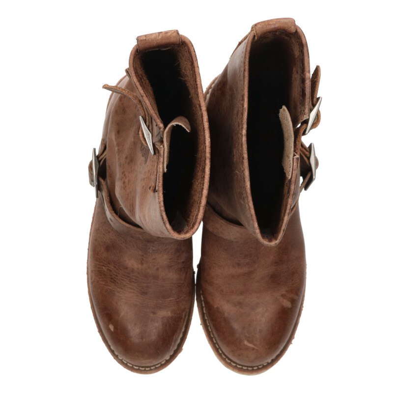 RED WING 2975 Brown Engineer Leather Boots Size 8D