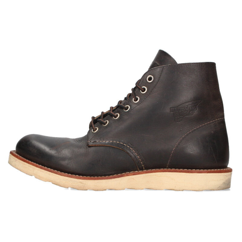 RED WING 8190 Dark Brown Leather Work Boots Size 8D