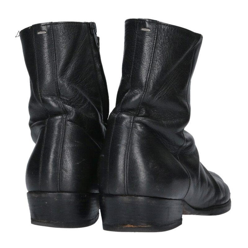 Maison Margiela Leather Boots Black Size 42