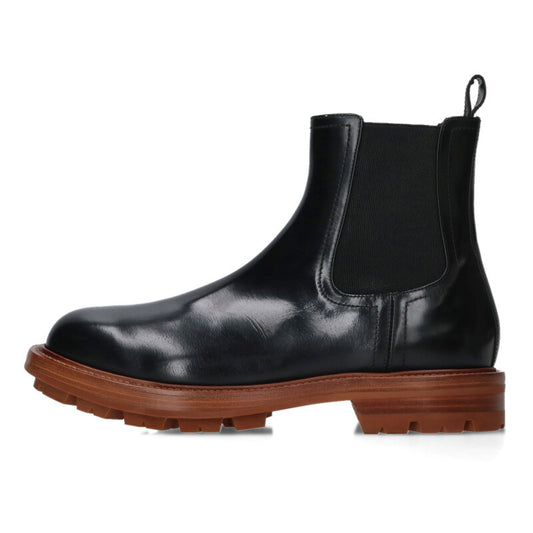 Alexander McQUEEN Black Brown Chelsea Boots Size 8.5