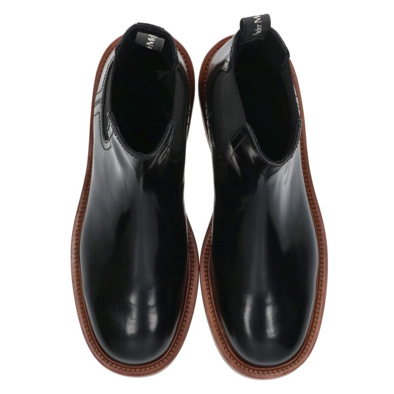 Alexander McQUEEN Black Brown Chelsea Boots Size 8.5