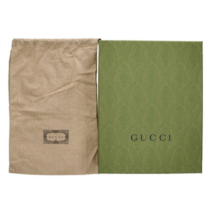 GUCCI Khaki Embossed Logo Side-Zip Boots Size 11.5