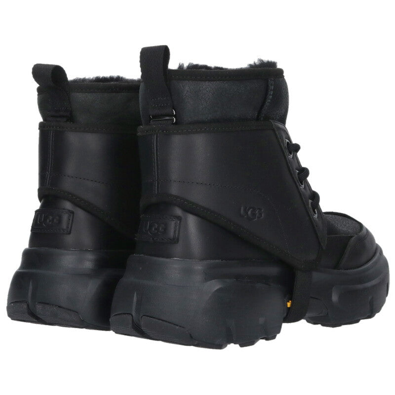 UGG JLD Black Sheepskin Vibram Sole Boots Size EU43