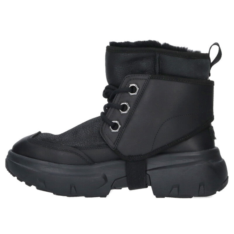 UGG JLD Black Sheepskin Vibram Sole Boots Size EU43