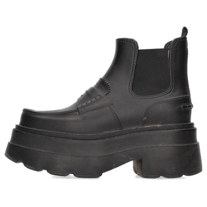 ALEXANDER WANG Black Side-Gore Rain Boots Size 6