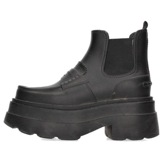 ALEXANDER WANG Black Side-Gore Rain Boots Size 6