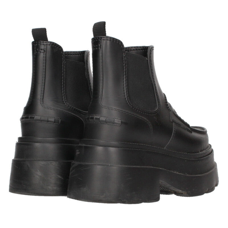 ALEXANDER WANG Black Side-Gore Rain Boots Size 6
