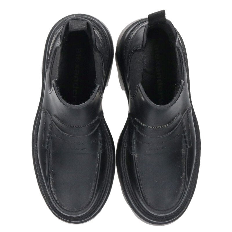 ALEXANDER WANG Black Side-Gore Rain Boots Size 6