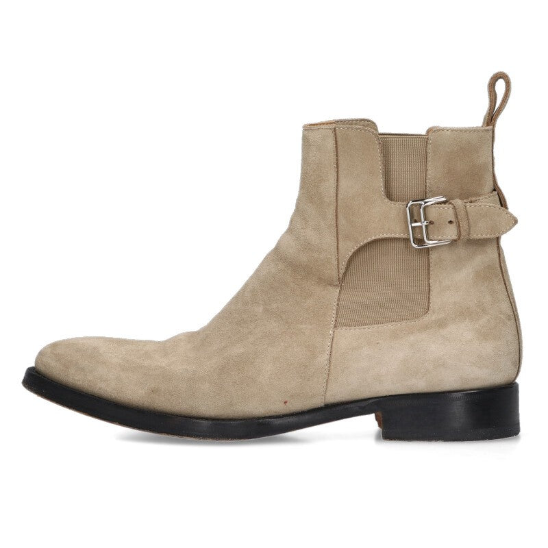 HERMES Beige Suede Chelsea Boots Size 9