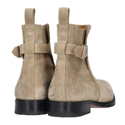HERMES Beige Suede Chelsea Boots Size 9