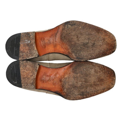 HERMES Beige Suede Chelsea Boots Size 9
