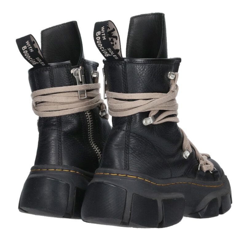 Rick Owens DMXL Mega Lace Side Zip Boots Black Size 7.5