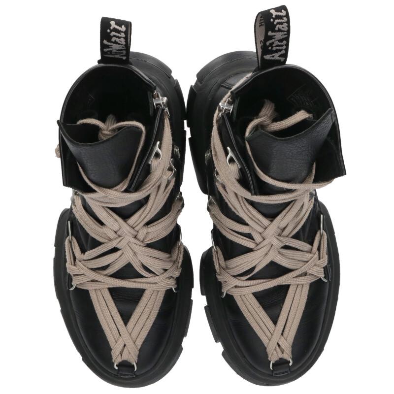 Rick Owens DMXL Mega Lace Side Zip Boots Black Size 7.5