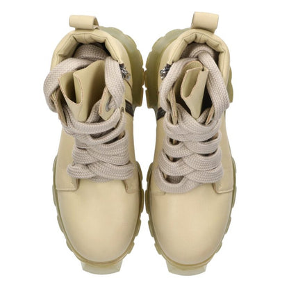 Rick Owens JUMBO LACE TRACTOR Leather Boots Multi Size 8.5