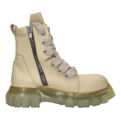 Rick Owens JUMBO LACE TRACTOR Leather Boots Multi Size 8.5